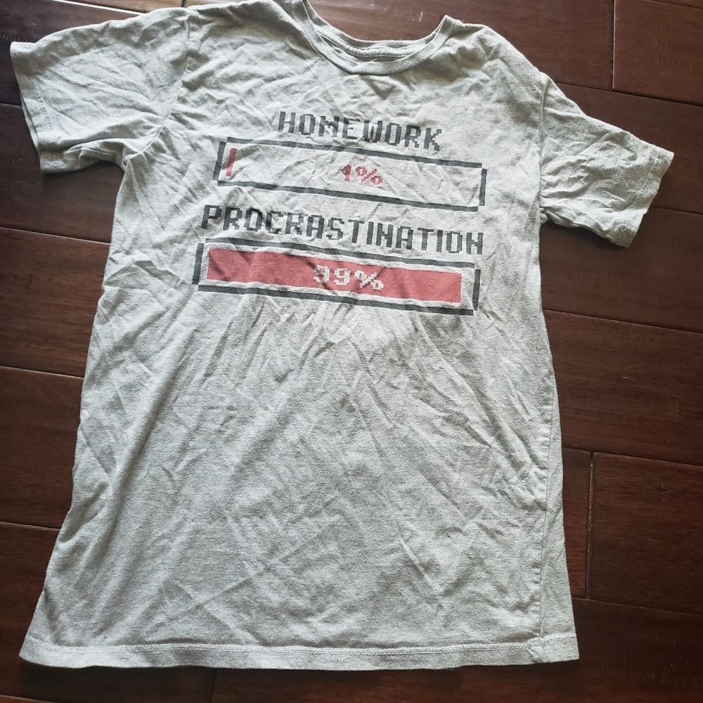 Boys Homework Procrastination Tee